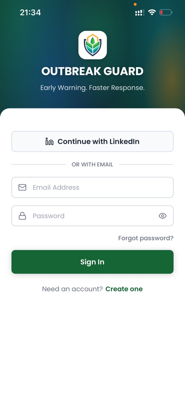 OutbreakGuard app